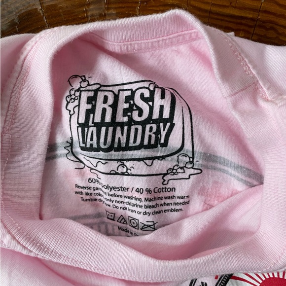 Fresh Laundry Tokyo Surf Shop Pink Long Sleeve T Shirt. NWOT. Small. - Picture 2 of 6